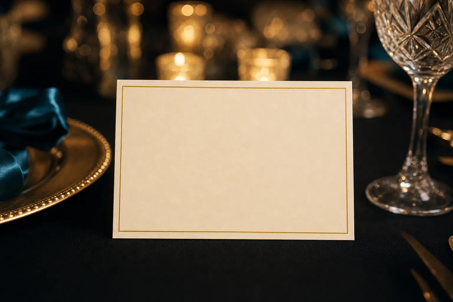 Illustrative table card with your company